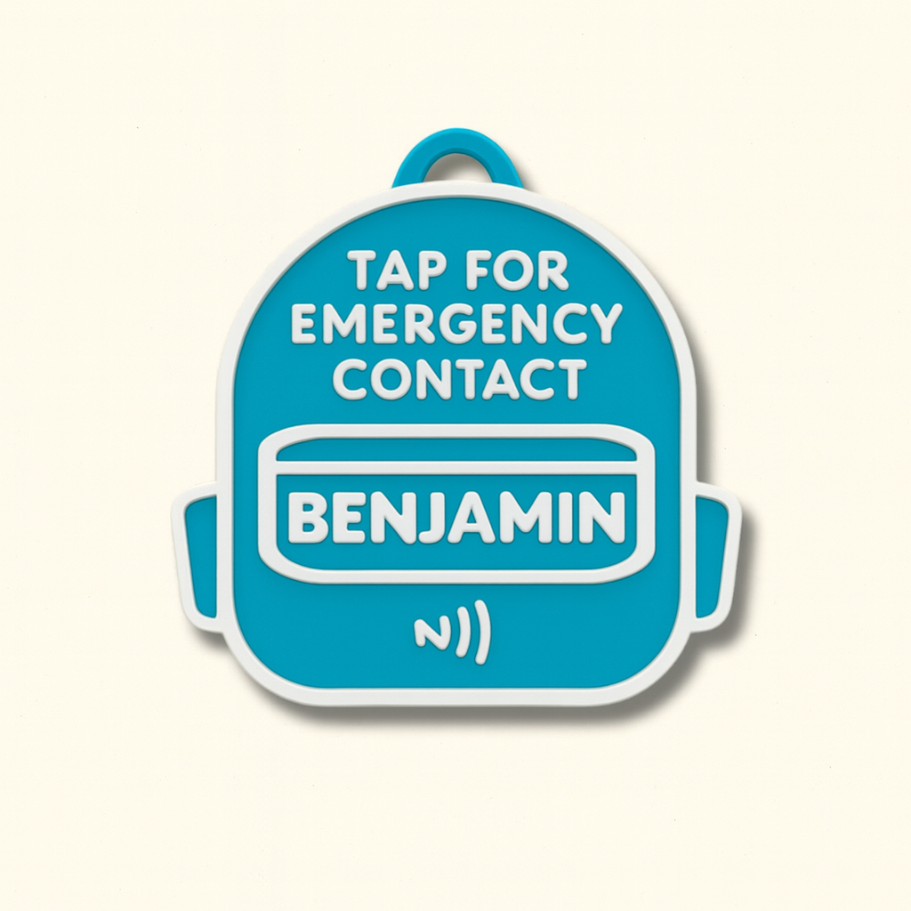 NFC Child Safety Tag - Backpack