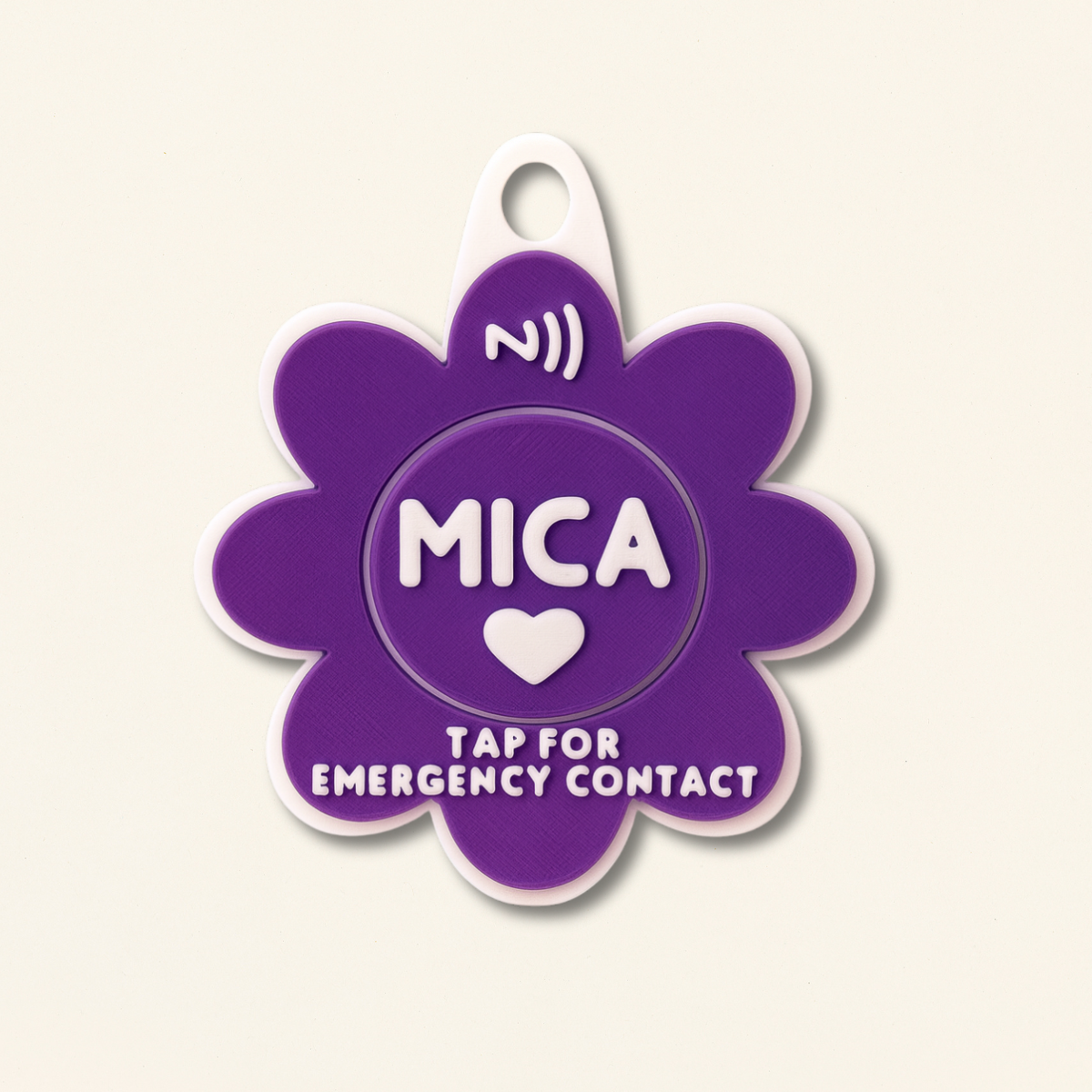NFC Child Safety Tag - Flower