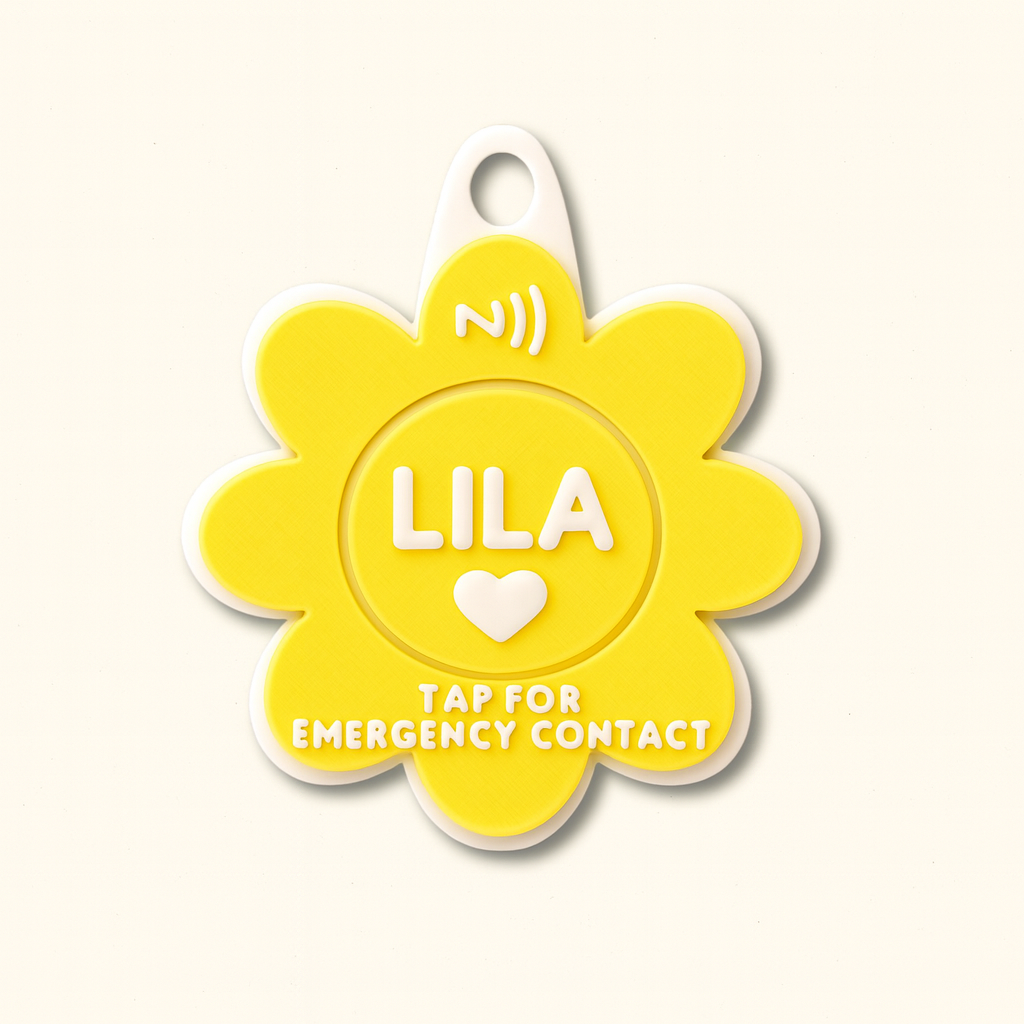 NFC Child Safety Tag - Flower